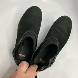 Teva De‎ La Vina dos leather ankle boots black size 6.5 thumbnail 7