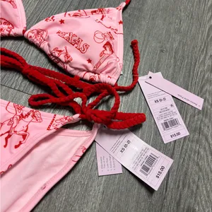 Wild Fable Cowgirl Print Rope Tie Bikini Set thumbnail 4