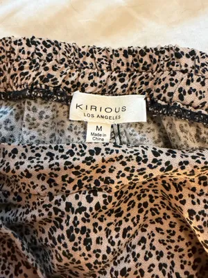 Tie leopard skirt Brown Size M thumbnail 5