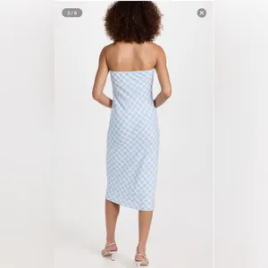 NWT Amanda Uprichard‎ Shiran Dress in Meadow Plaid Sz Medium $211 thumbnail 2