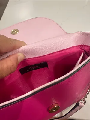 trina by Trina Turk Two Tone Pink Color Block Crossbody Purse Bag thumbnail 6