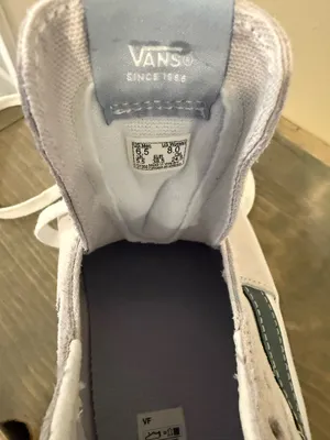 Vans Sk8 Off White Suede White Dark Green Striped Sneakers Women’s 8 Casual thumbnail 12