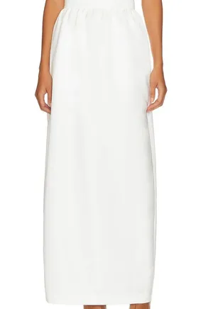 We Wore What Tulip Long Skirt In White thumbnail 1