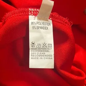 Women’s Red Double-Breasted Long Sleeve Jacket Dress **Size M Runs SMALL NWOT thumbnail 14