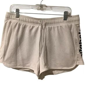 Reebok Women's White, Athletic Shorts Size L thumbnail 1