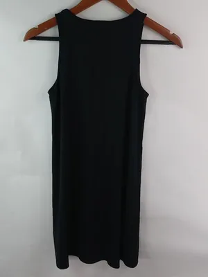 Aeropostale XS Goth Black Sleeveless T-Shirt Dress thumbnail 5