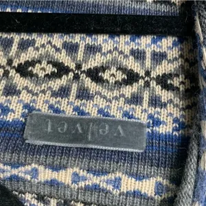 Velvet Graham‎ Spencer wool aztec southwestern fringe sweater cardigan western M thumbnail 4