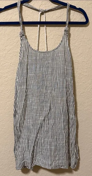 Free People striped white and black women's top thumbnail 1
