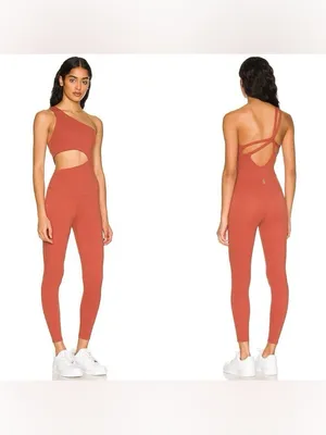 FP Movement by Free People Transcend Limits Onesie – Ginger Spice – S thumbnail 2