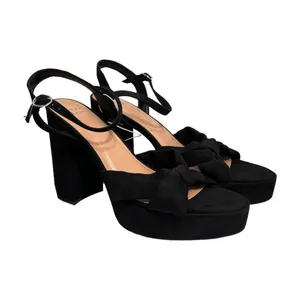 A New Day Black Riah Open Toe Ankle Strap Block Heels Size 9.5 Women’s NWT thumbnail 4