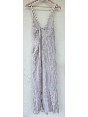 Free People Frankie Pintuck Maxi Dress Sand Women’s S Prairie Boho Western Lagen thumbnail 12