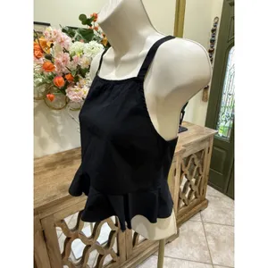 Icon black square neck camisole top size M thumbnail 5