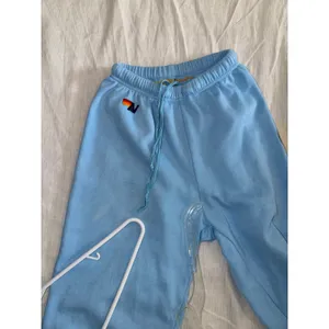 Aviator Nation Jogger Sweatpants Blue Smiley Face Women's XS Happy thumbnail 9