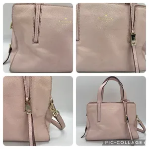 Kate‎ Spade Dominique Pink Leather Street Pebble Purse Handbag Shoulder Strap thumbnail 4