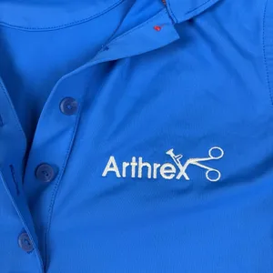 Peter Millar Polo Shirt Womens XS Blue Arthrex Logo UPF 50 Golf Stretch thumbnail 4