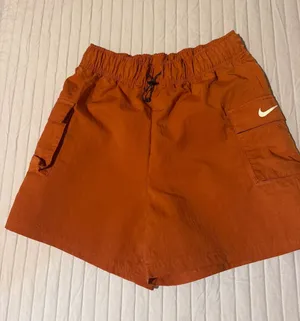 Nike Womens Shorts Orange Activewear Casual Sportswear Cargo Pockets‎ thumbnail 1