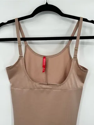 SPANX Open Bust Full Slip Dress Shapewear Adjustable Straps Stretch Nude Medium thumbnail 10