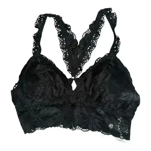 Aerie Black Lace Garden Party Bralette,‎ XSmall thumbnail 1