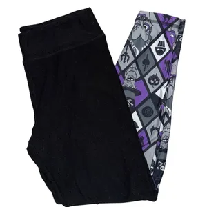 Disney black leggings women’s size medium villains Ursula, Hades, Maleficent thumbnail 1