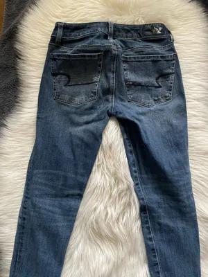 American Eagle Jegging Jeans Womens Blue Denim Pants Stretch thumbnail 3