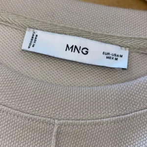 Mango‎ Womens Decorative Stitching Crew Neck Long Sleeve Sweatshirt Beige Medium thumbnail 3