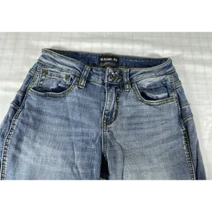 Rank 45 Women's Bootcut Jeans Size 27x32 Medium Wash Stretch Blue Denim Regular thumbnail 5