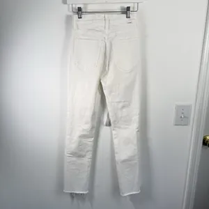 Mother Denim‎ The Tripper Ankle Fray Unfairest of Them All White Jeans Womens 24 thumbnail 6