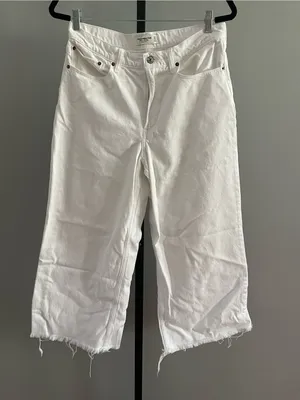 Abercrombie & Fitch High Rise Cropped Wide Leg Jean Size 30 thumbnail 2