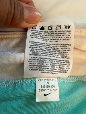 Nike Women's White Layered Running Shorts Teal shorts Liner Dri Fit zip pocket S thumbnail 10