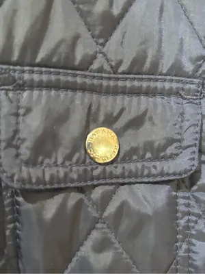 Banana Republic Navy Blue Quilted Vest Corduroy Trim Collar Women's Small thumbnail 3