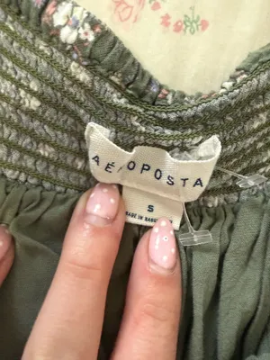 Green Floral Aeropostale Mini Dress thumbnail 3