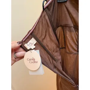 Camila Coelho Terese Maxi Gown in Brown size Small thumbnail 8