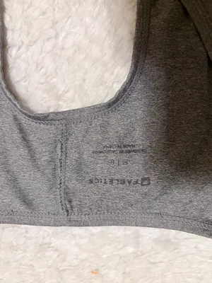 5/$30 🎈Fabletics medium embra open back grey tank top thumbnail 6