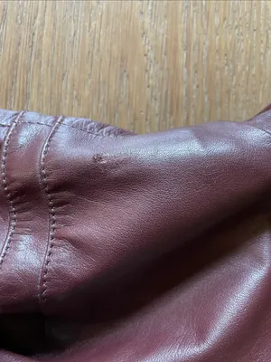 Fidelity Vintage Oxblood Leather Zip-Front Jacket thumbnail 14