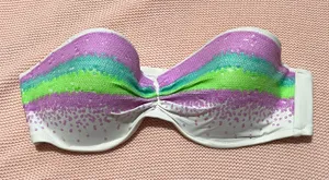 Victorias Secret White Sequin Bikini Top thumbnail 1