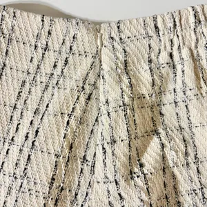 Princess Polly Tweed Mini Skirt Caroline Ivory Black Size 4 thumbnail 10