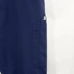 FIGS Large Scrub Pants Navy Blue Elastic Waist Cargo Pocket Medical Uniform 1426 thumbnail 4