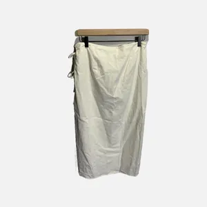Future Collective Wrap Skirt S Cream NEW Linen Blend Midi Jenee‎ Boho Festival thumbnail 6