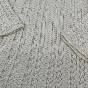 Croft &‎ Barrow Womens Pullover Sweater Long Sleeve Knit Acrylic Cream Medium thumbnail 2
