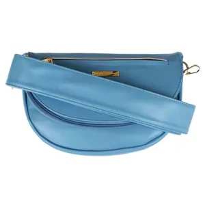 Simply Southern Crescent Sling Bag Blue Faux Leather‎ Crossbody Purse Fanny Pack thumbnail 2