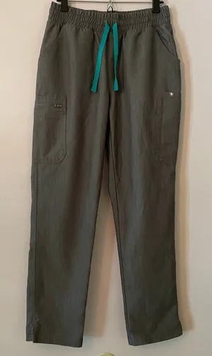 FIGS Graphite Gray Yola Straight Leg Scrub Pants Uniform Women's size Medium thumbnail 1