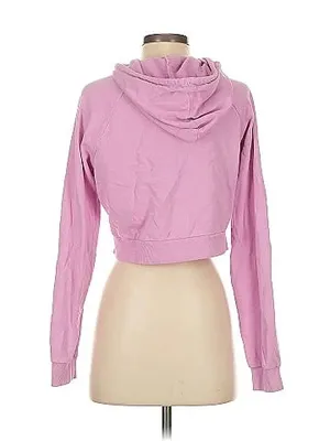 Forever 21 cropped pink zip up jacket thumbnail 2