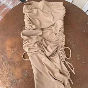 Free People tan scrunched midi skirt thumbnail 2