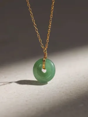 Green Jade Spiral Pendant Necklace - Women Jewelry thumbnail 7