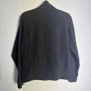 Columbia Womens Black Full Zip Fleece Jacket Mock Neck Size M Raglan Sleeve thumbnail 4