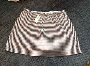 offline by aerie striped cotton skort thumbnail 1