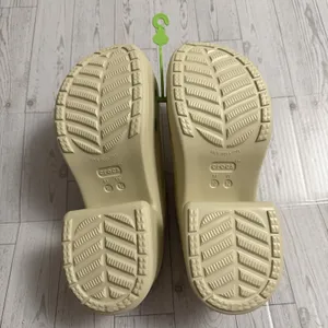 Crocs Siren Clog Platform‎ Heel Bone Beige Women Size US 12 Slip On NEW NWT thumbnail 10