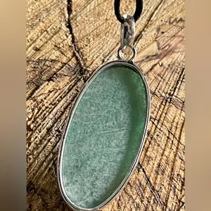 Oval Green Amazonite Pendant 2 1/4” thumbnail 6