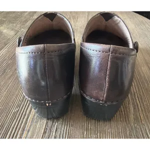 Dansko Solstice Leather Clogs Womens Size 37 Brown Nursing Mule Leather Shoe 6.5 thumbnail 5