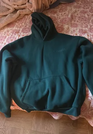 dark green comfort hoodie  thumbnail 1